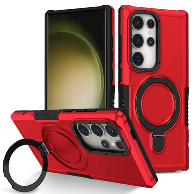 Luxury Armor Case for Samsung Galaxy S26 S25 S24 S23 S22 S21 S20 Note 20 Ultra Plus FE F12 Ring Holder Slide Lens Stand Cover