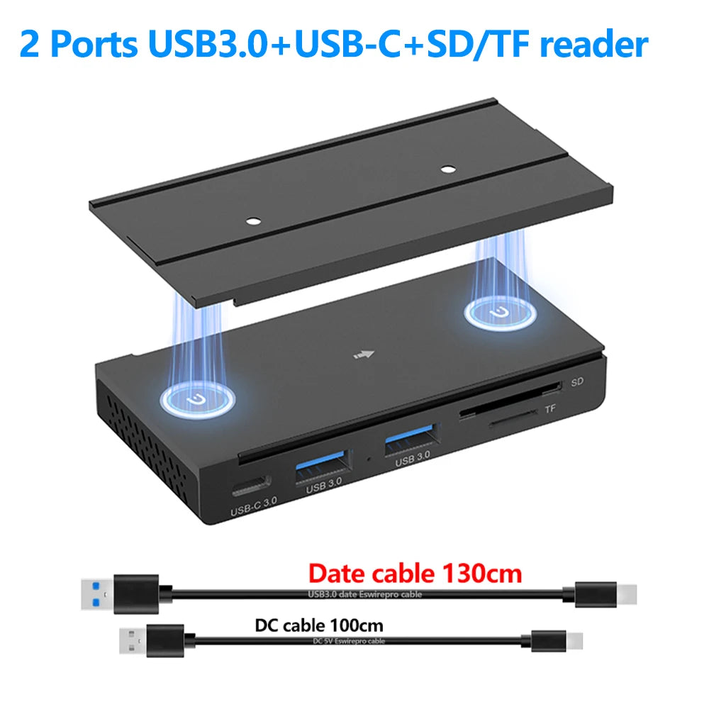 10Gbps USB HUB Desk Magnetic USB3.2 Splitter Adapter High Speed Data Transfer For MacBook Pro iMac Pro PC Laptops Accessories