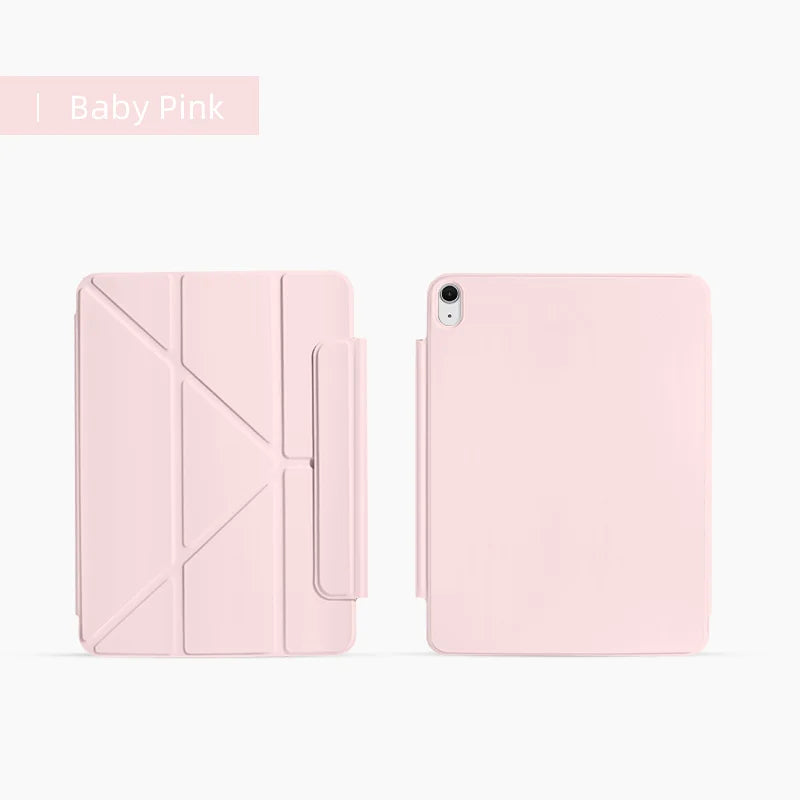Case for iPad Mini 6/7 & Air 13-inch! Magnetic Closure Double-Sided Folio, Y-Fold Multi-Angle, Auto Wake/Sleep Smart Cover