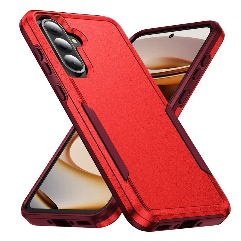 Armor Case for Samsung Galaxy S24 FE S22 S23 Plus S21 S25 Ultra Edge A54 A16 5G A56 A36 A26 A55 Hard PC+TPU Protector Back Cover