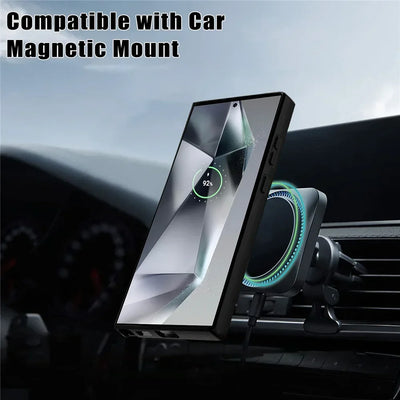 360° Full Shockproof Case for Samsung Galaxy S26 S25 S24 S23 S22  Ultra Plus FE Wireless Charging Transparent Cover