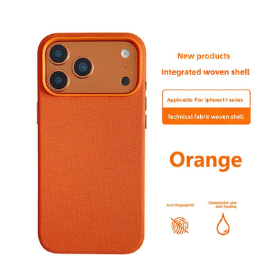 Original Technology Woven Magnetic Case For iPhone 18 17 16 15 14 13 Pro Max Fundas For Magsafe Wireless Charger Official Cover