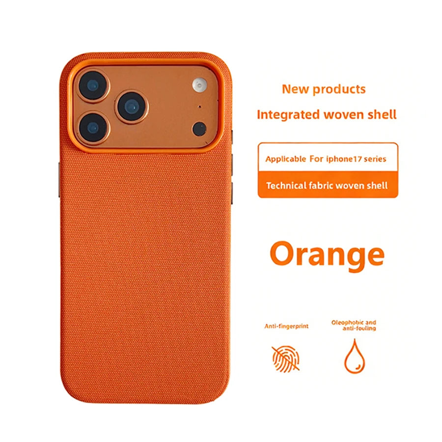 Original Technology Woven Magnetic Case For iPhone 18 17 16 15 14 13 Pro Max Fundas For Magsafe Wireless Charger Official Cover