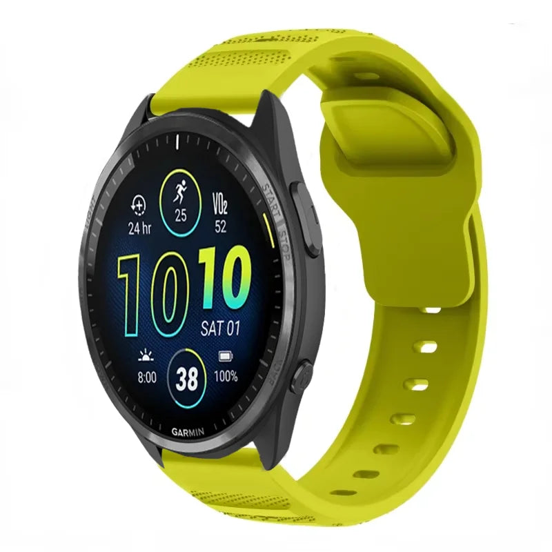 20mm 22mm Silicone Strap for Garmin Forerunner 965 955 265 255 165 55 Fashion Replacement Wristband for Garmin Venu 3/2 Active 5