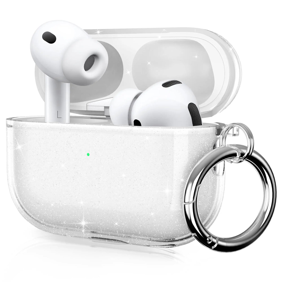 (Clear Pink) For AirPods Pro 3 Earphone Case Accessories For AirPods Pro 3rd Generation Protective Case Cover 2026 with Keychain