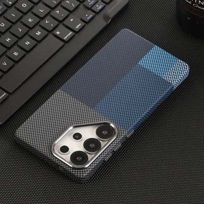 Luxury Kevlar Aramid Fiber Case For Samsung Galaxy S22 S23 S24 S25 S26 Ultra Plus Magnetic Carbon Fiber Phone Cover For S26 Plus