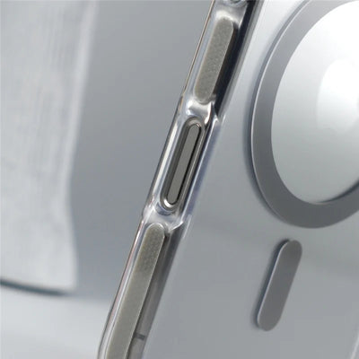 Luxury Camera Lens Holder Clear for Wireless Charge Magsafe Cases For iPhone 18Pro 17 16 15Pro Max Clear Shockproof Cover