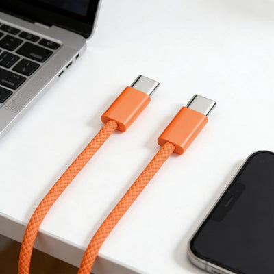 1/2/3m Type C To Type-C Cable 60W Fast Charging Data Wire for IPhone 15 16 17 Pro Max USBC Line