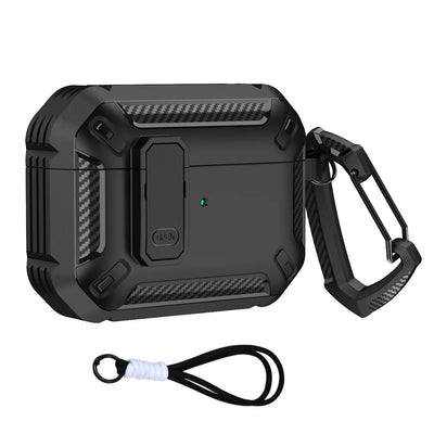 Cases For AirPods 5（2026)with Lock Clip Rugged Armor Shockproof Case For AirPods Pro 3 Protect Hard Shell For AirPods 4/5 Cases