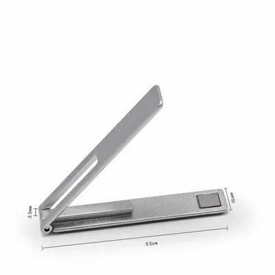 Ultra-thin Minimalist Mobile Phone Holder Metal Folding Back Stick Phone Desktop Holder Portable Mobile Support Phone Stand