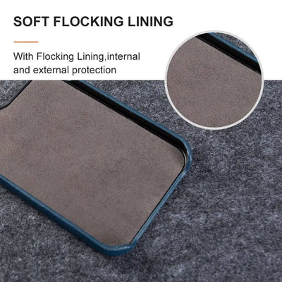 For SAMSUNG S21 CASE Litchi Texture Genuine Leather Cases S26FE S25Ultra S224 Plus S23 S22 Phone Cover Coque Protective Shell