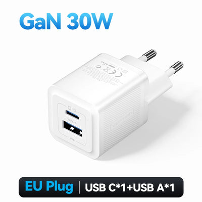Vention 30W GaN USB Type C Charger PD 3.0 Dual Ports Fast Charging for iPhone 8-16 Tablet Xiaomi Samsung USB Type C USB Charger