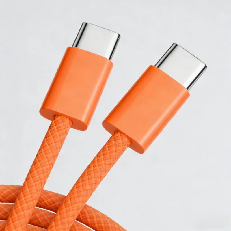 1/2/3m Type C To Type-C Cable 60W Fast Charging Data Wire for IPhone 15 16 17 Pro Max USBC Line