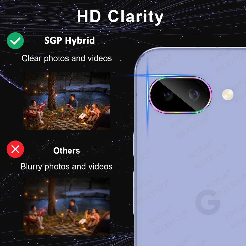 Pixel9a Camera Ring For Google Pixel 9a 5G Metal Lens Glass Case GooglePixel9a 9 A A9 Back Camera Screen Protector Accessories