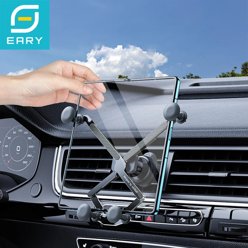 Eary Carbon Alloy Car Phone Holder Mount Super Stable Air Vent 360° Rotation for iPhone Samsung S25 Z Fold 7 6 5 Car Accessories