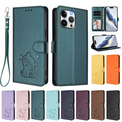 Case on For Samsung Galaxy S10 S9 S8 Plus S10E Lite S7 Edge Phone Case Wallet Flip Phone Cover Luxury Leather Card Holder Fundas