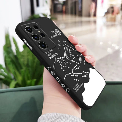 Climb Mountains Phone Case For Samsung Galaxy S25FE  S24 S23 S22 S21 S20 S10 S10E S9 Ultra Plus FE Note 20 Ultra 10 9 Plus Cover