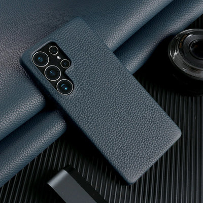 For Magsafe Case Samsung Galaxy S26 Ultra S25FE S23Plus S23Ultra S24 Premium Genuine Leather Cover Magnetic Cases Full Coverage