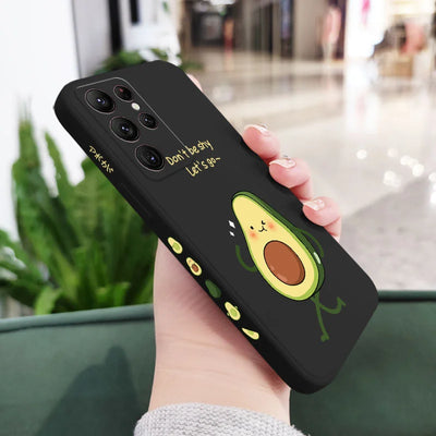 Avocado Family Phone Case For Samsung Galaxy S25 FE S24 S23 S22 S21 S20 Ultra Plus FE S10 S9 S10E Note 20 Ultra 10 9 Plus Cover
