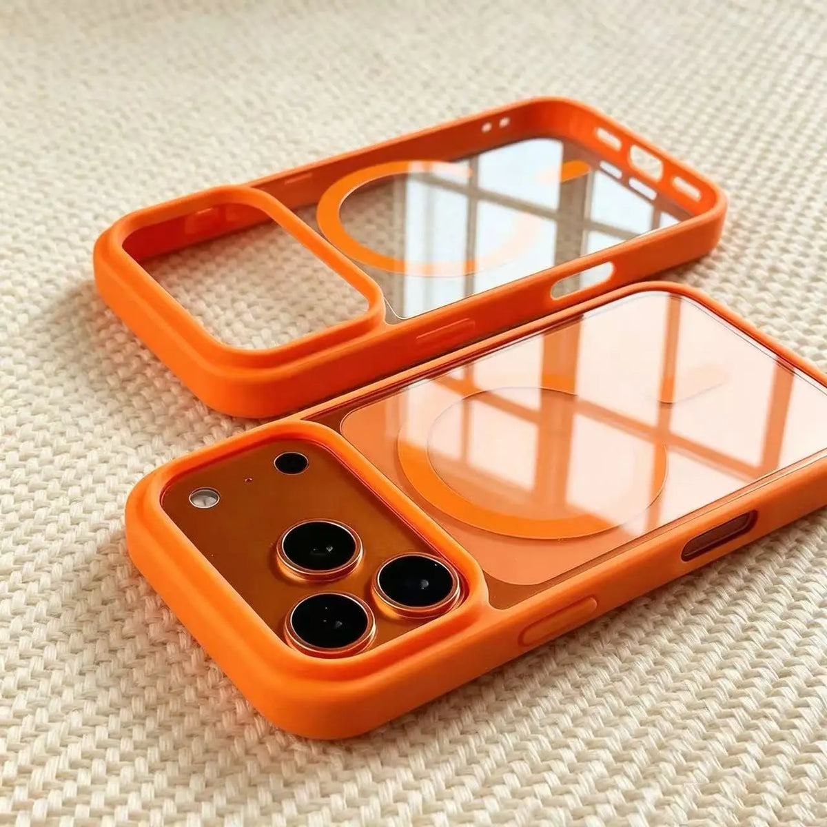 Fashion for Magsafe Wireless Charge Phone Case for IPhone 17 Air 16 15 14 Plus 13 12 Pro Max Transparent Acrylic Back Cover