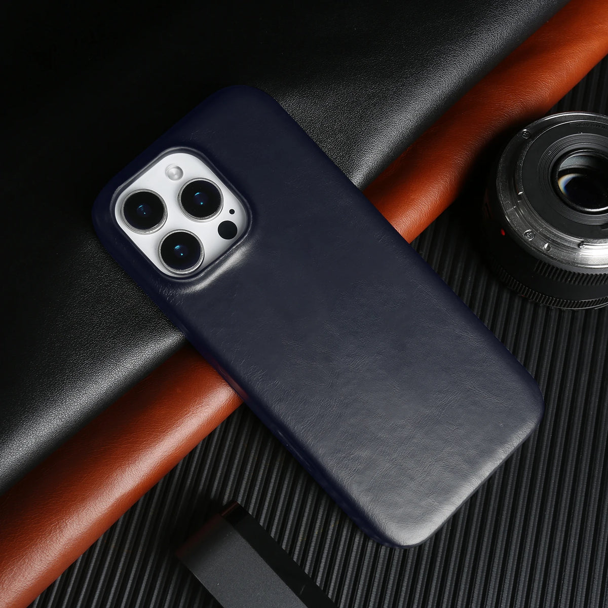 Retro for Iphone 16 Pro Max 18pro 15 14 13 Case Luxury Genuine Leather Cases for Iphone17 Vintage Back Cover Phone Cases Fundas