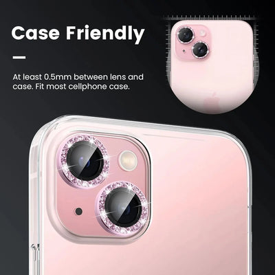 Glitter Camera Lens Protector Cover for iPhone 17 18 Pro Max 16 15 13 11 14 15 Plus 12 Mini Tempered Glass Protection Lens Film