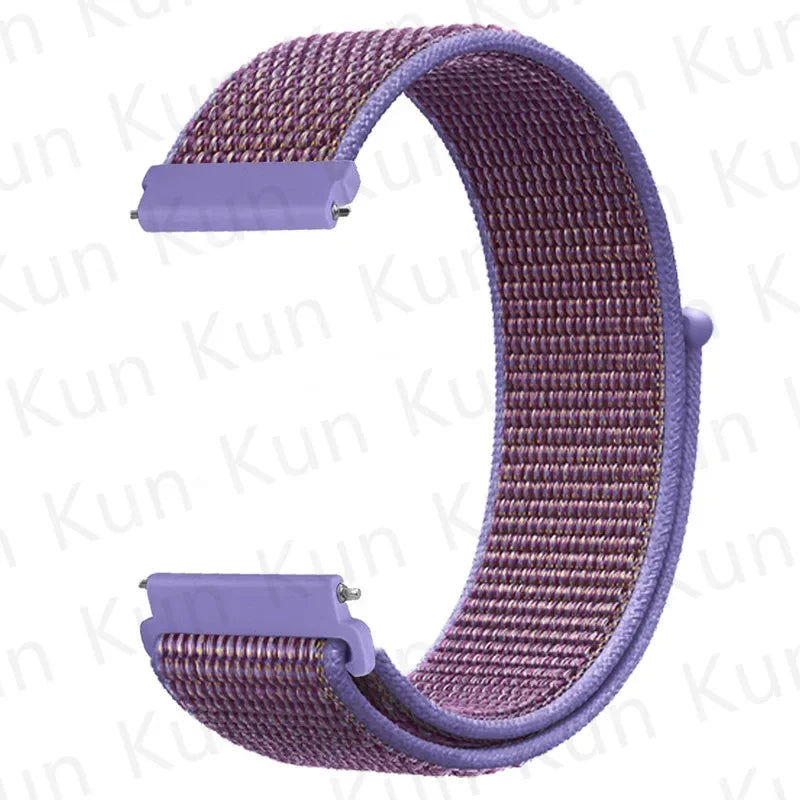 20mm 22mm Band For Samsung Galaxy Watch 6/5/4/5pro/4/6 Classic/active 2 Nylon loop sport bracelet huawei watch GT 4-2-2e-3 Strap