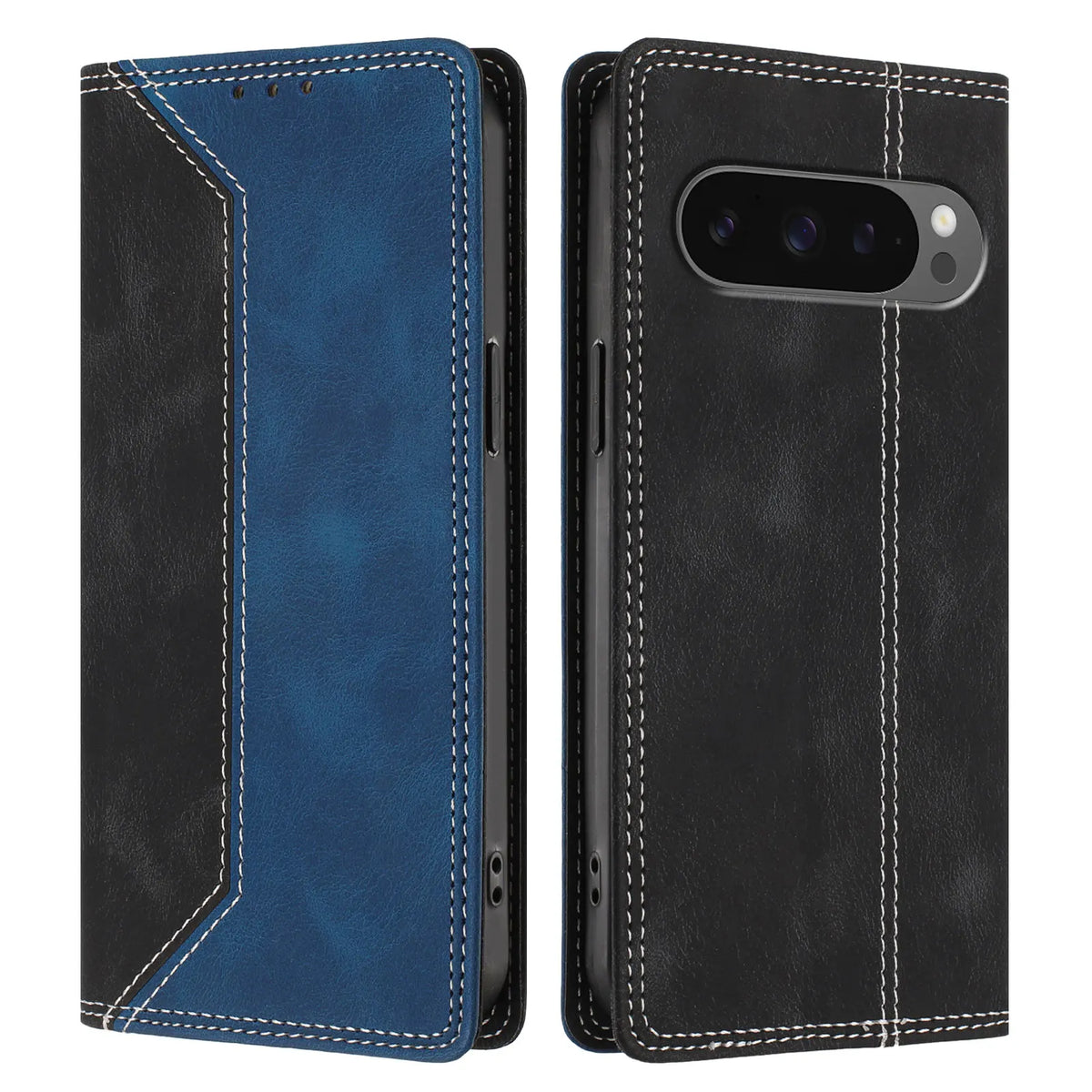 Magnetic Leather Wallet Case for Google Pixel 10 9 9A 8 8A 7 7A 6 6A 5 5A 4A 5G Pro XL Flip Phone Cover Rfid Blocking Shockproof