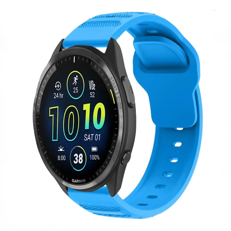 20mm 22mm Silicone Strap for Garmin Forerunner 965 955 265 255 165 55 Fashion Replacement Wristband for Garmin Venu 3/2 Active 5