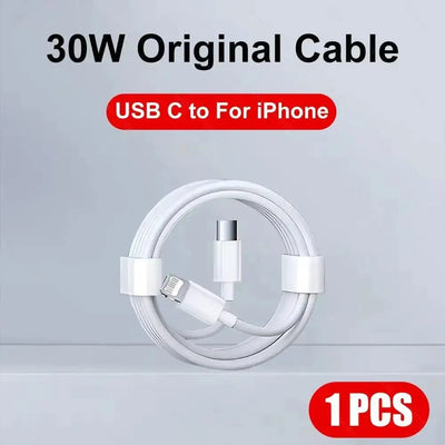 5-1pcs 30W Fast Charging Cable Foe iPhone 13 12 11 14 Pro Max Mini USB C Cable For X XR XS MAX 7 8 14 Plus 6