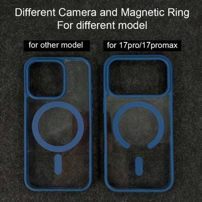 Luxury Candy Bumper Shockproof Phone Cases For iPhone 17 16 15 14 18 Pro Max 17Pro 18Pro For Magsafe Magnetic Clear Back Cover