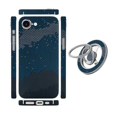 Amstar Magnetic Carbon Fiber Phone Case for iPhone 16e Magsafe Cover Luxury Kevlar Aramid Fiber Magnetic Cases