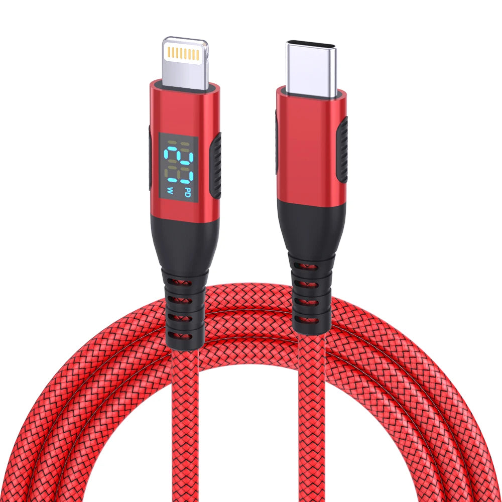LAIHONEN USB C to Lightning 10 feet about 3 meters stepsynchronizer equipped with LED display MFi Certified for iPhone14 Pro Max