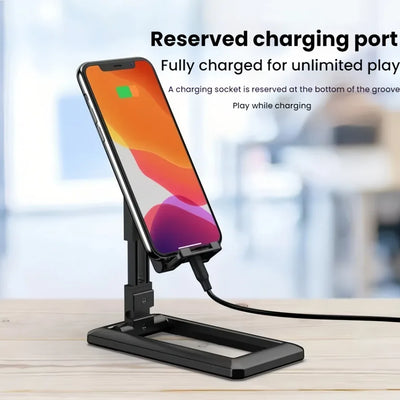 Foldable Universal Mobile Phone Stands Table Phone Holder Bracket Adjustable Desktop Stand For Ipad IPhone Samsung Xiaomi Huawei