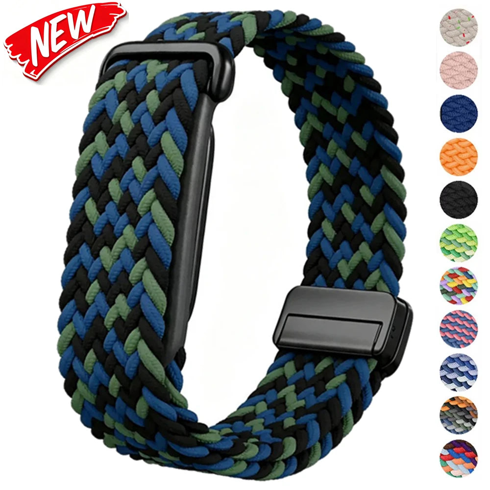 Magnetic Nylon Watch Strap for Google Fitbit Air Braided Replacement Bracelet Watch Band for Fitbit Air Sport Loop Correa Belt