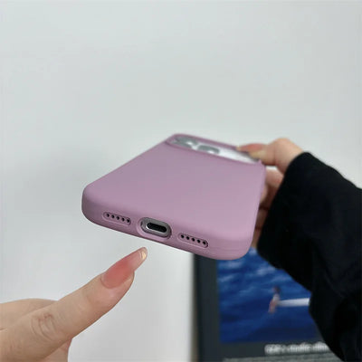 Magnetic Liquid Silicone Case for iPhone 18 17 Pro 17 Pro Max 16 15 14 For Magsafe Big Camera Hole Cover Shockproof Protective