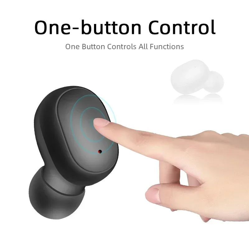 TWS Wireless Earphones Fone Bluetooth Earbuds Over-ear Bluetooth Headphones Create A Passive Seal for Enhanced Bass Response