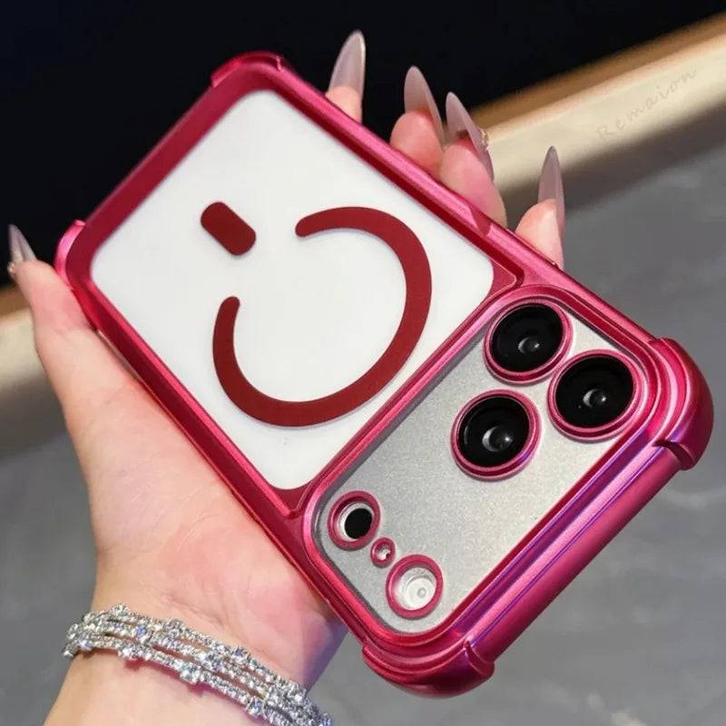 Luxury Magnetic Phone Case For iPhone 18 17 16 15 14 13 Pro Max Air 16 15 14 Plus 16Pro 17Pro Magsafe Shockproof Protector Cover
