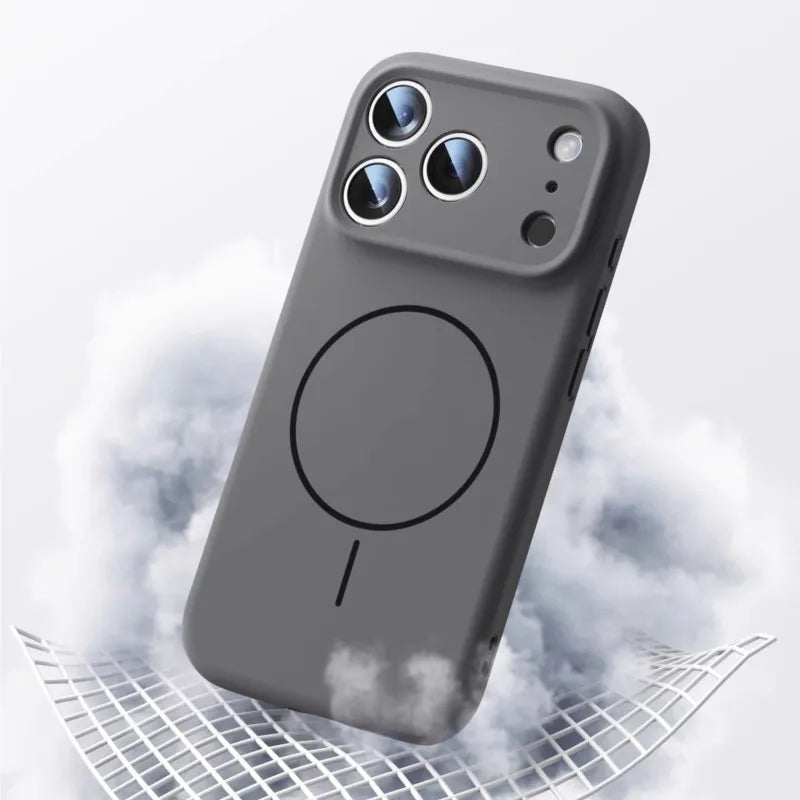 Luxury Liquid Silicone Case For iPhone 18 17 Air 16 Pro  15 14 13 Pro Max Plus Soft For Magsafe Magnet Shockproof Matte Cover