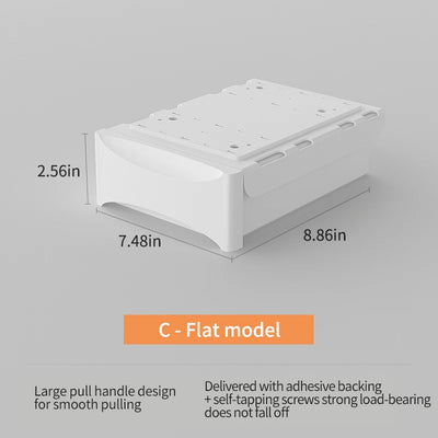 Small Under Desk Storage Cabinet with Mobile Pedestal, Hidden Drawer and Cable Management for Efficient Workspace Setup