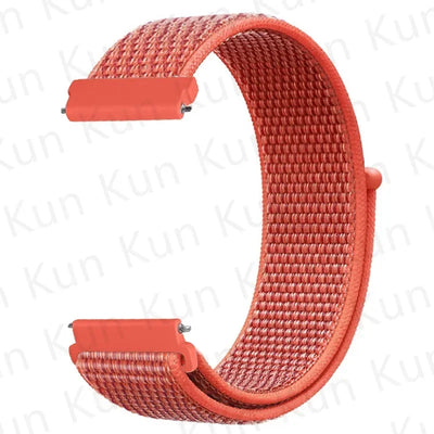 20mm 22mm Band For Samsung Galaxy Watch 6/5/4/5pro/4/6 Classic/active 2 Nylon loop sport bracelet huawei watch GT 4-2-2e-3 Strap