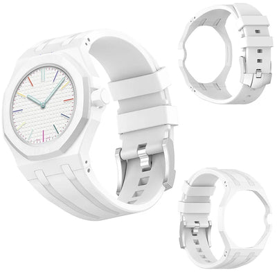 PC Case+Silicone Strap for Swatch X AP Royal Pop Pocket Watch Changer To Wristwatch Integrated Modification Accessories Bracelet