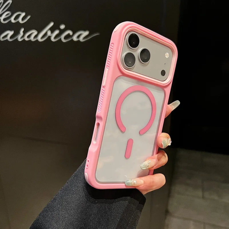 Original Transparent Shockproof For Magsafe Case For iPhone 18 17 Air 16 15 14 13 12 11 Pro Max Magnetic Wireless Charge Cover