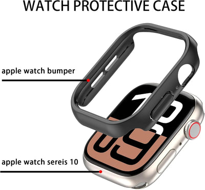 Cover for Apple Watch Case 12 10 11 46mm 44mm 40mm 42mm 38mm Accessories PC Protector Bumper iWatch Series 8 7 SE 3 9 45mm 41mm