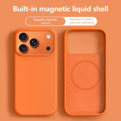 Original Magnetic Phone Case For iPhone 17 16 Pro Max Liquid Silicone Cases For iPhone 17 18 Pro Max 17Pro Air Soft Bumper Cover