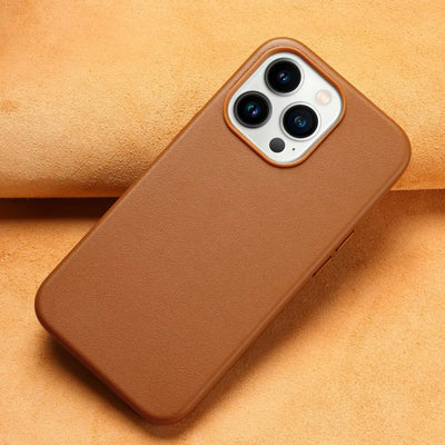 Official 1:1 for Magsafe Leather Case for IPhone 17 Pro 17 16 15 14 Pro Max Orginal Magnetic Animation Cover Anti-drop Case