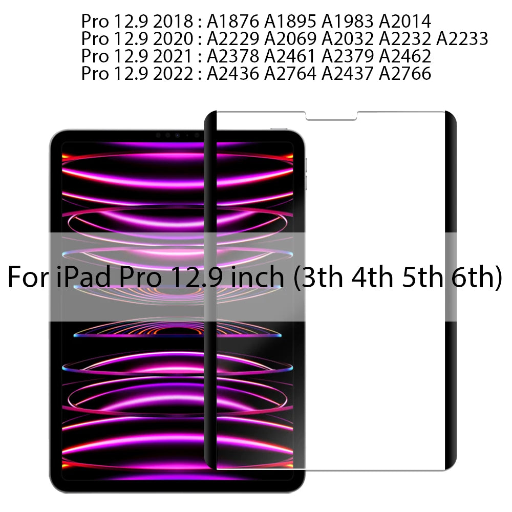 Magnetic Like Paper Film For iPad A16 Air 11 M4 M3 M2 5 4 Pro 11th 13 M5 12.9 10 9 10th 9th Generation Mini 7 6 Screen Protector