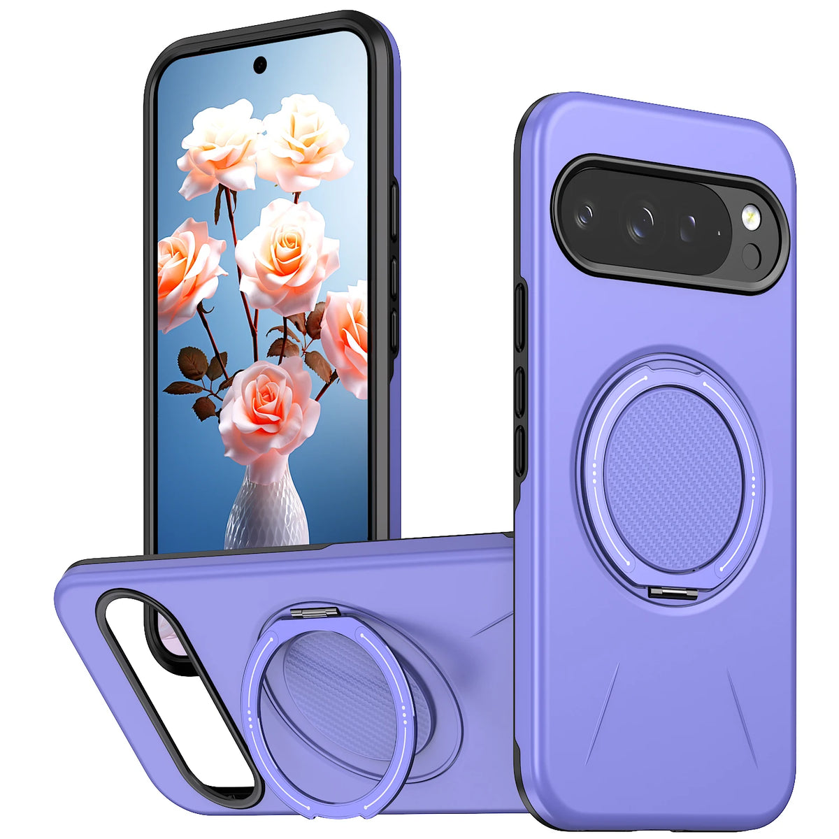 360° Magnetic Bracket Phone Case For Google PIXEL 10 9 11 Pro XL 9A 10ProXL For Magsafe Shockproof Stand Holder Cover Funda