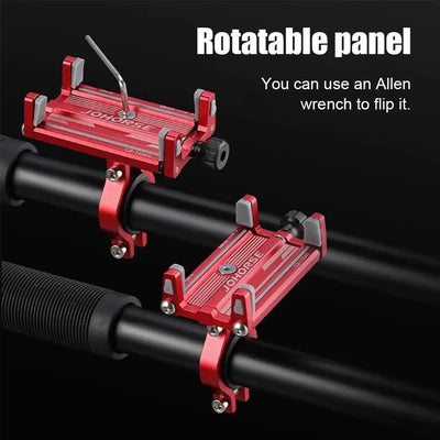 Bicycle Phone Holder Reliable MTB Phone Mount Stand Bicycle Holder Aluminum Adjustable Bike Phone Holder Nonslip Holder