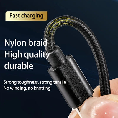 USB Type C Cable for Fast and Safe Charging Is Suitable for Mobile Phone Charging Cables